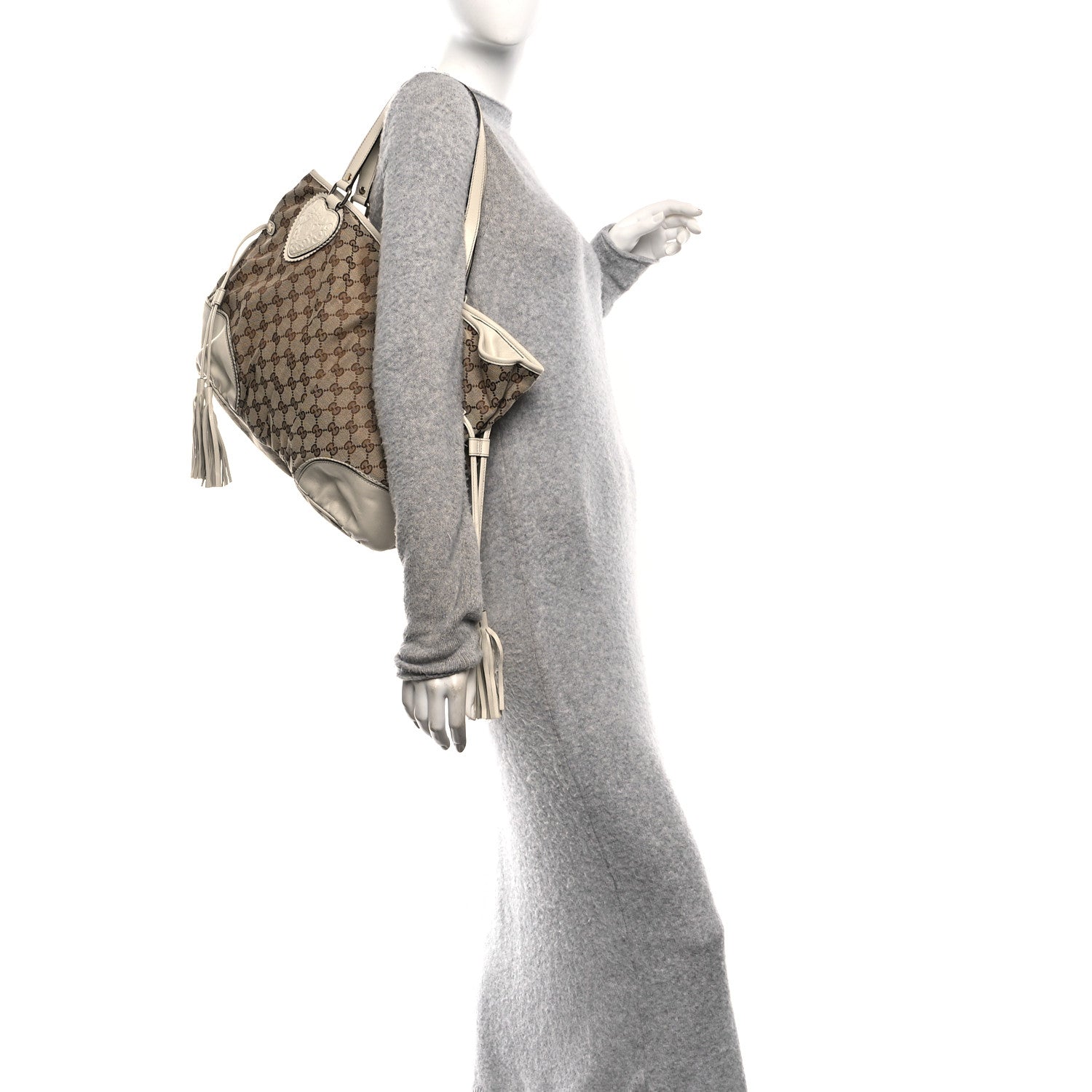 Monogram Large Tribeca Tote Off White