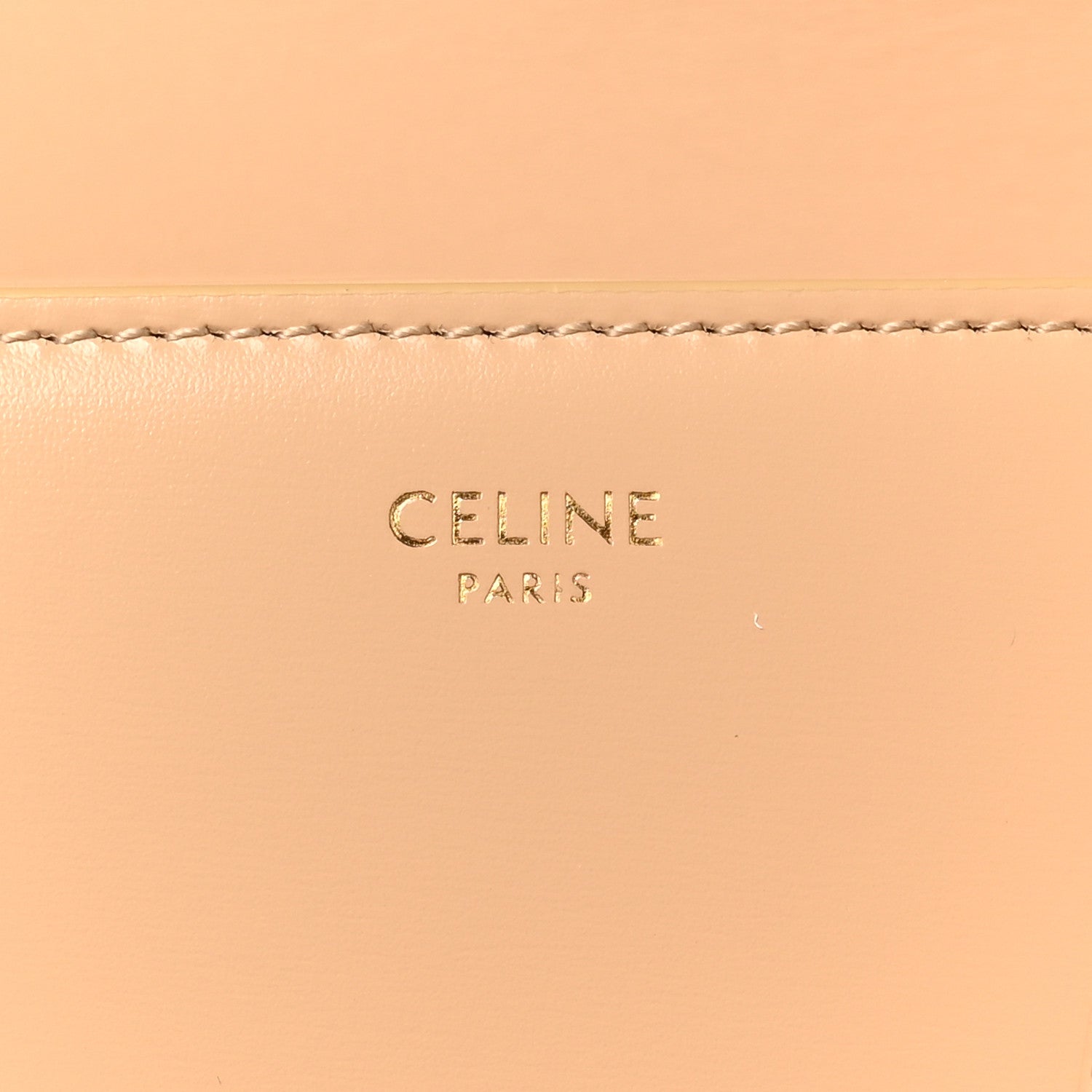 Shiny Calfskin Teen Triomphe Oat Beige