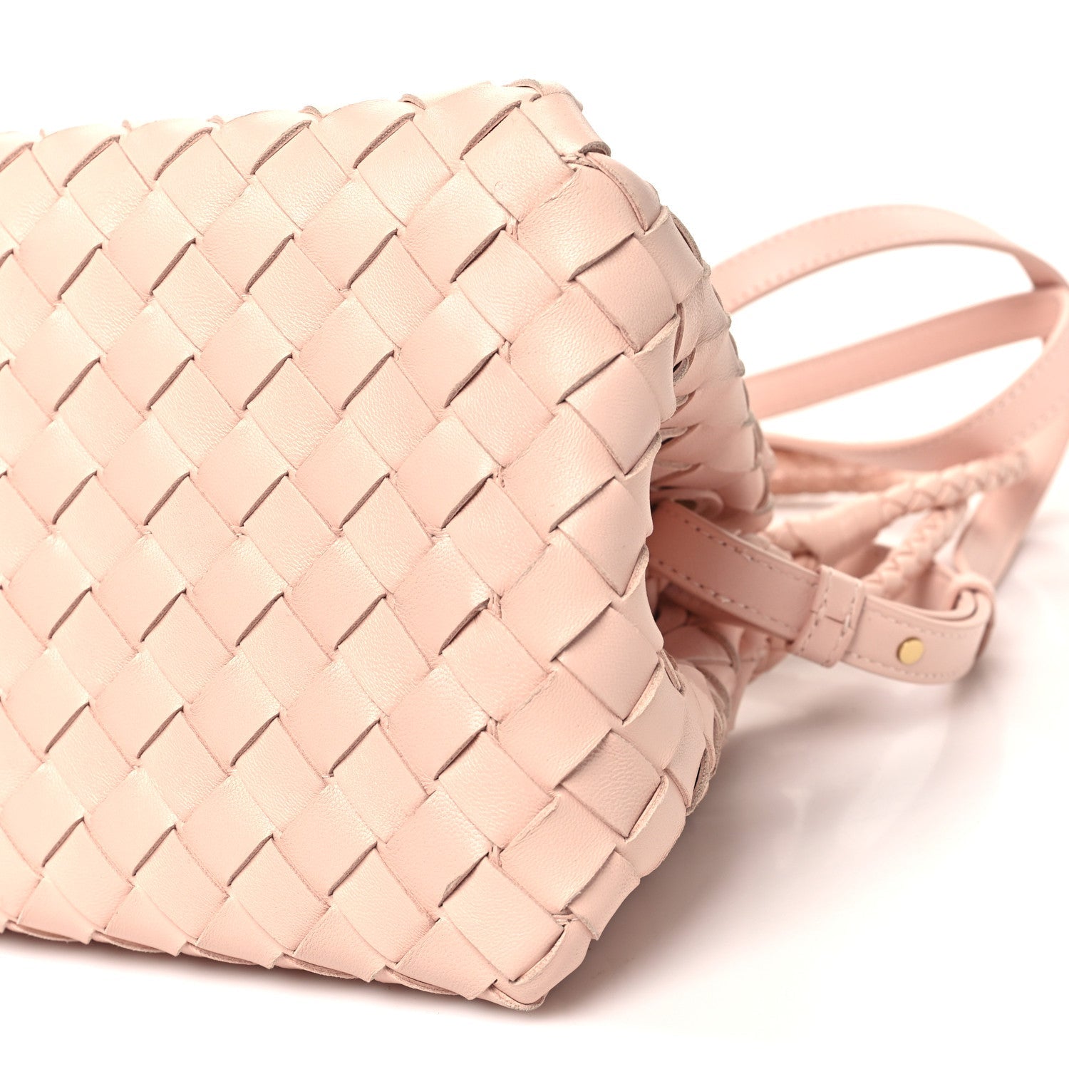 Nappa Intrecciato Small Parachute Shoulder Bag Cameo