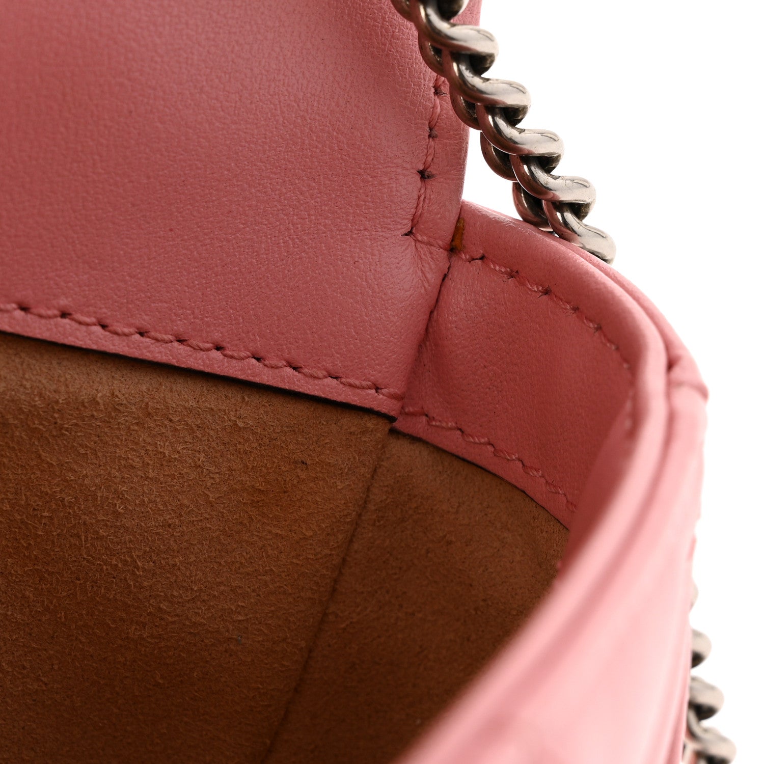 Calfskin Matelasse Super Mini GG Marmont Shoulder Bag Wild Rose
