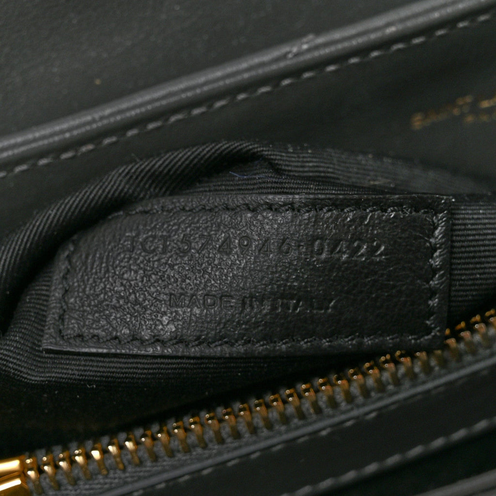 Calfskin Y Quilted Monogram Medium Loulou Chain Satchel Storm