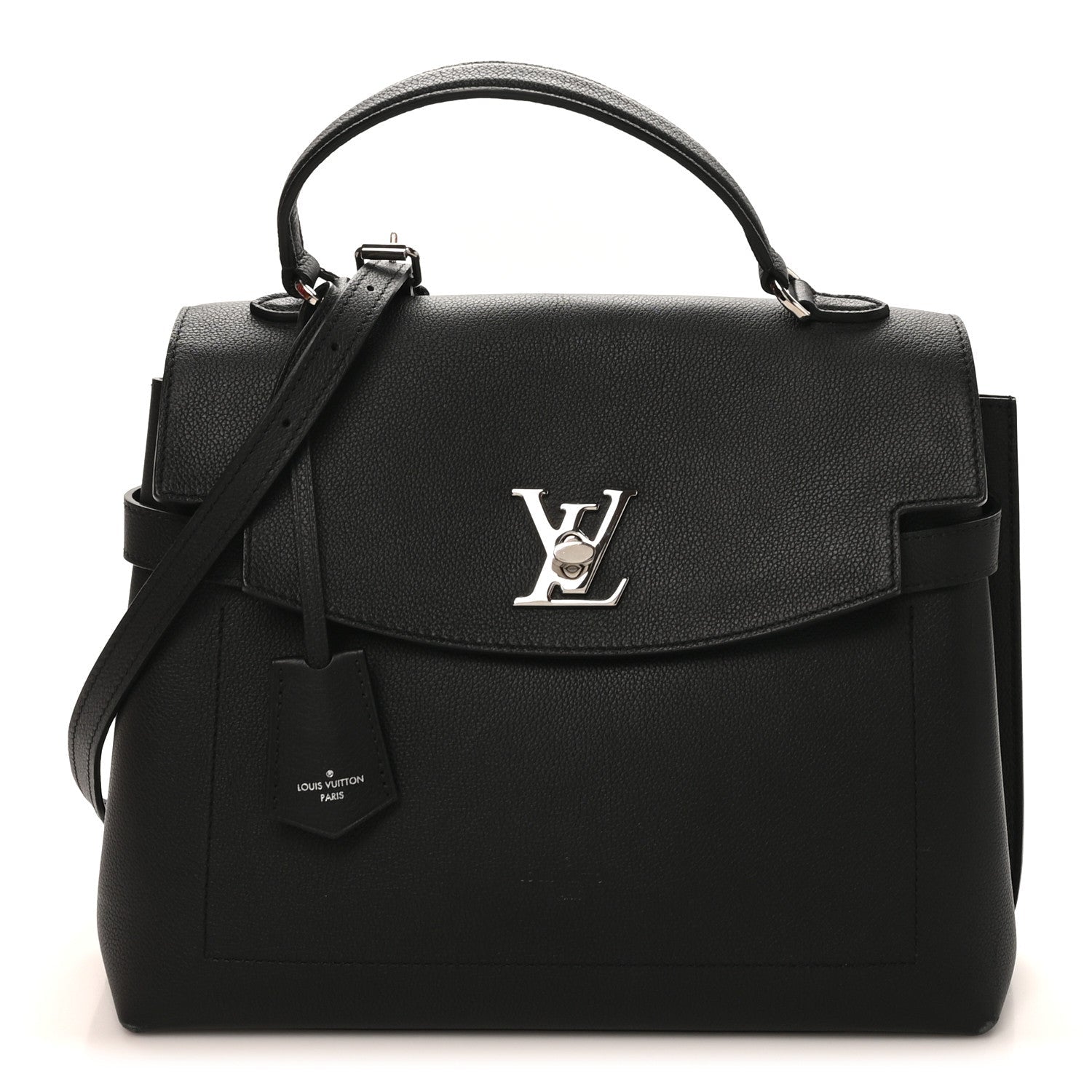 Soft Calfskin Lockme Ever MM Black