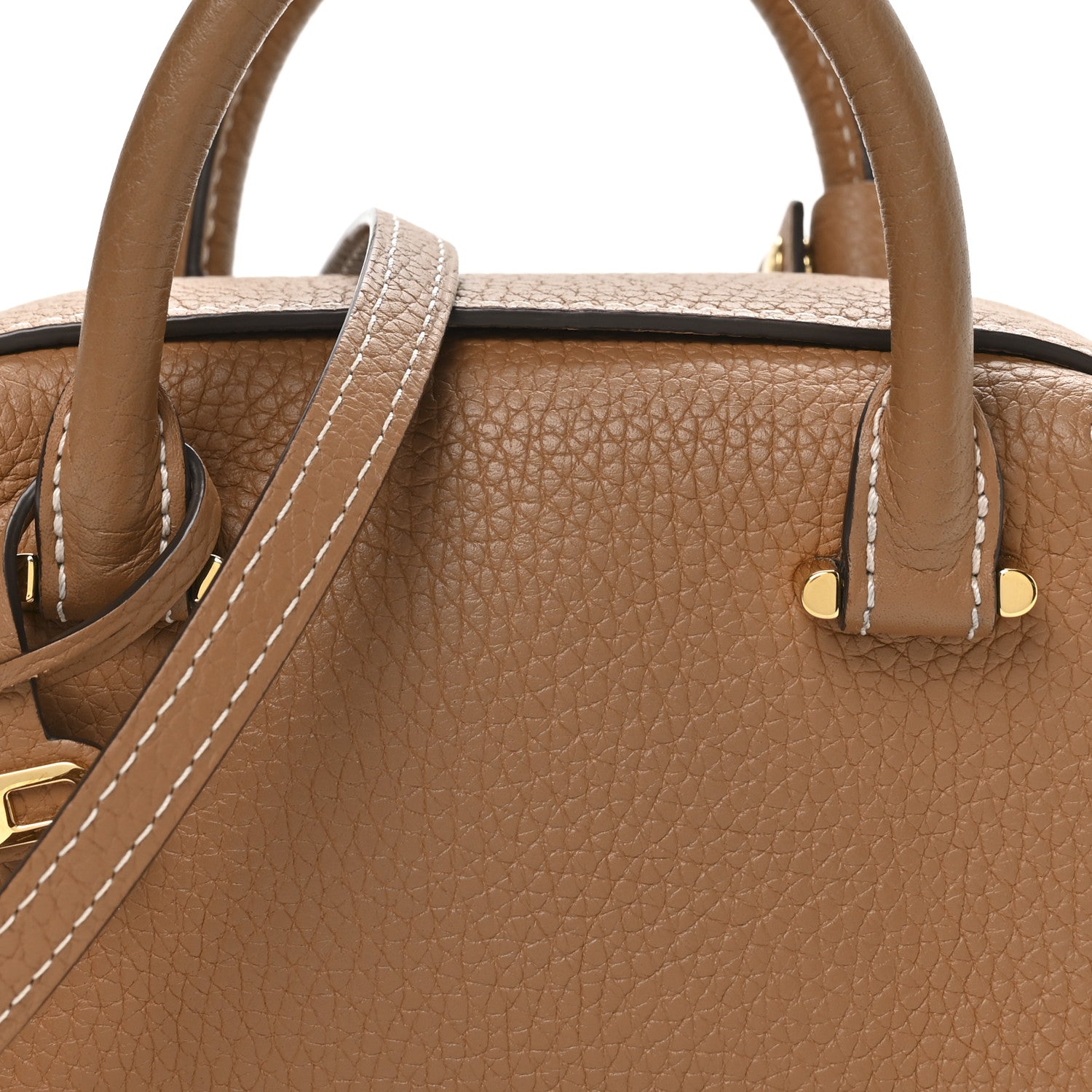 Taurillon Soft Nano Cool Box Satchel Vegetal Ivory