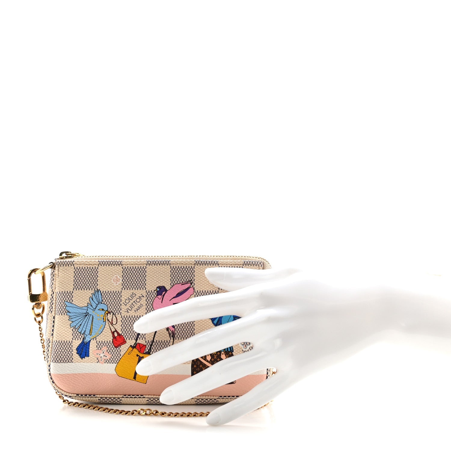 Damier Azur 2018 Christmas Animation Mini Pochette Accessories