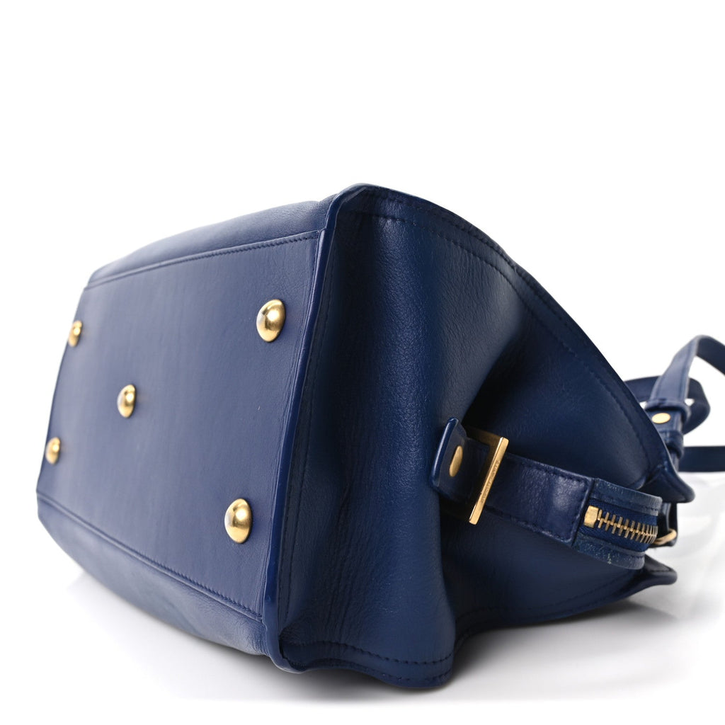 Calfskin Small Classic Y Cabas Royal Blue