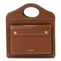 Smooth Calfskin Mini Pocket Bag Malt Brown