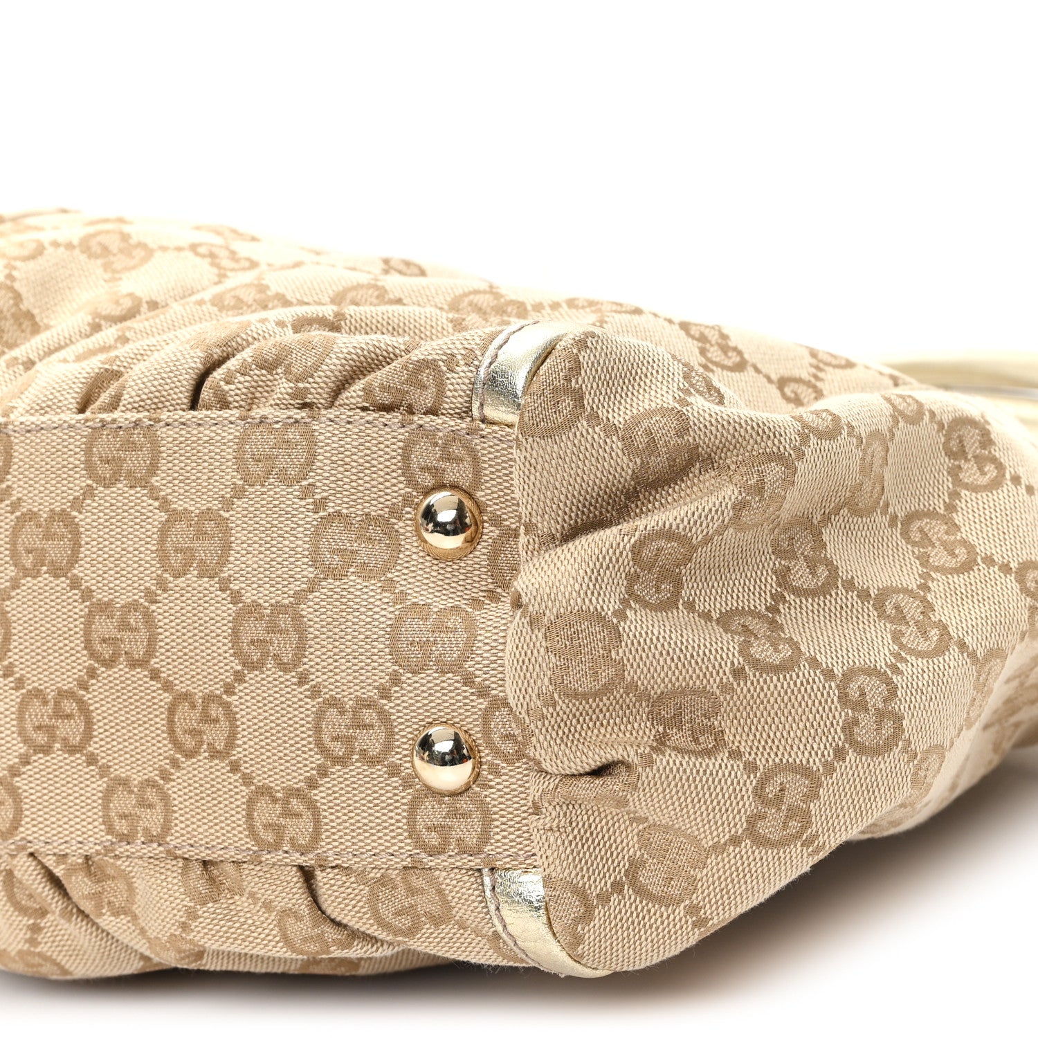 Monogram D Gold Tote Metallic Gold