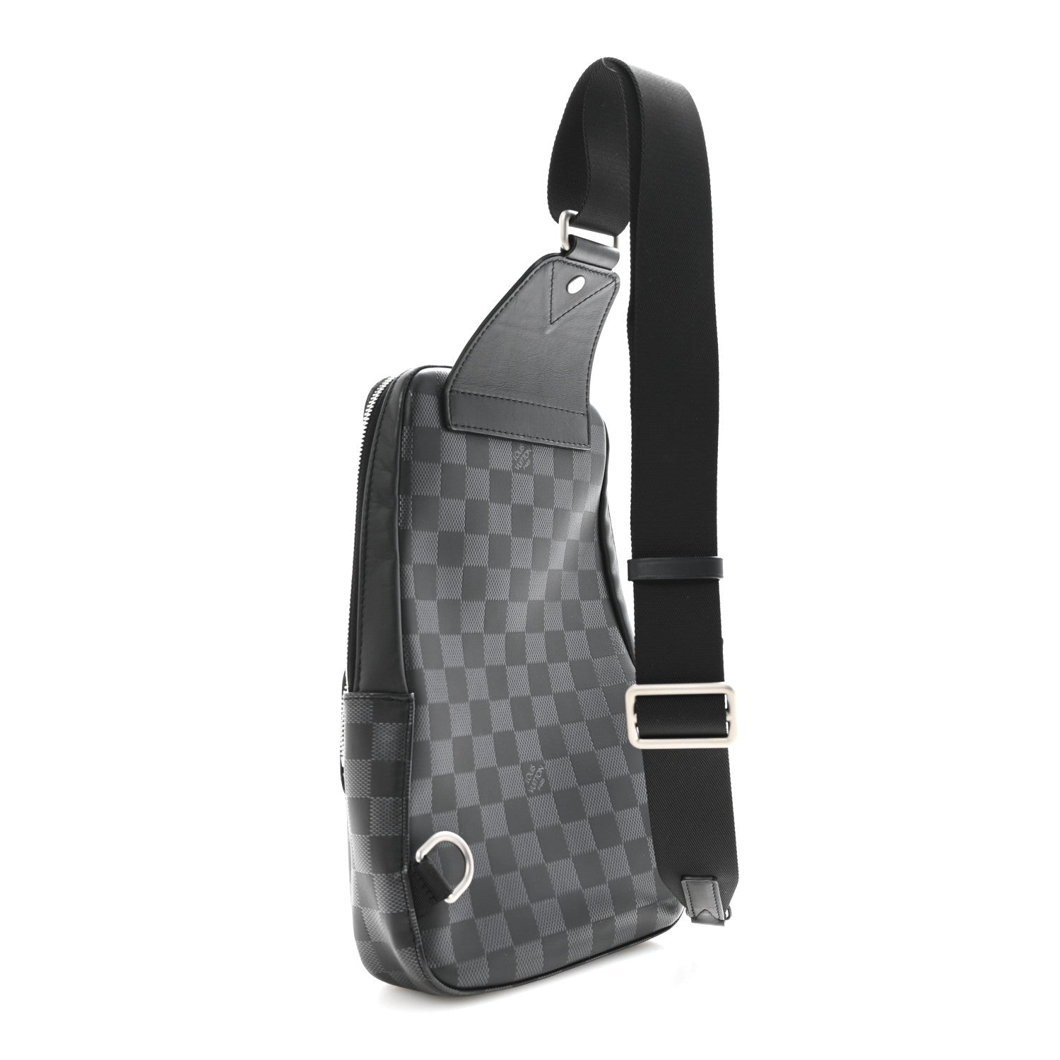Damier Graphite Avenue Sling Bag Onyx Silver