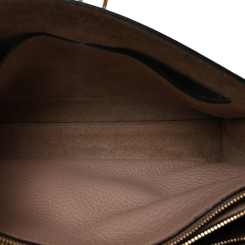 Pebbled Calfskin Medium Rockstud Top Handle Shoulder Bag Poudre