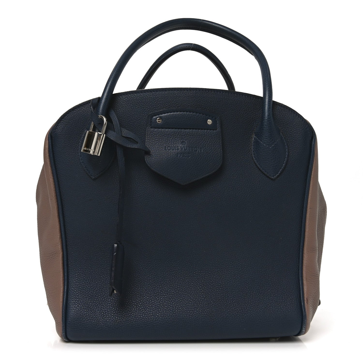 Veau Ecorce Haute Maroquinerie Milaris Blue Marine Vison