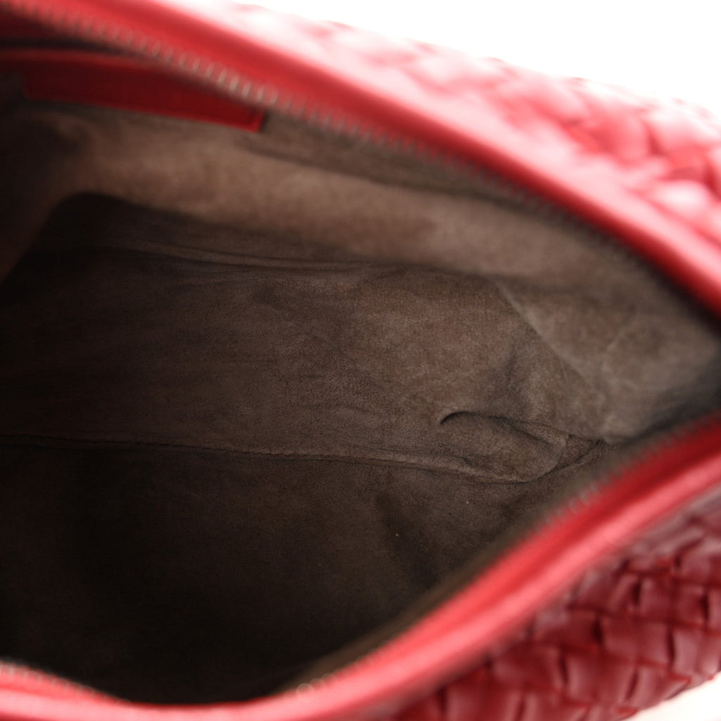 Nappa Intrecciato Medium Belly Veneta Hobo Rust