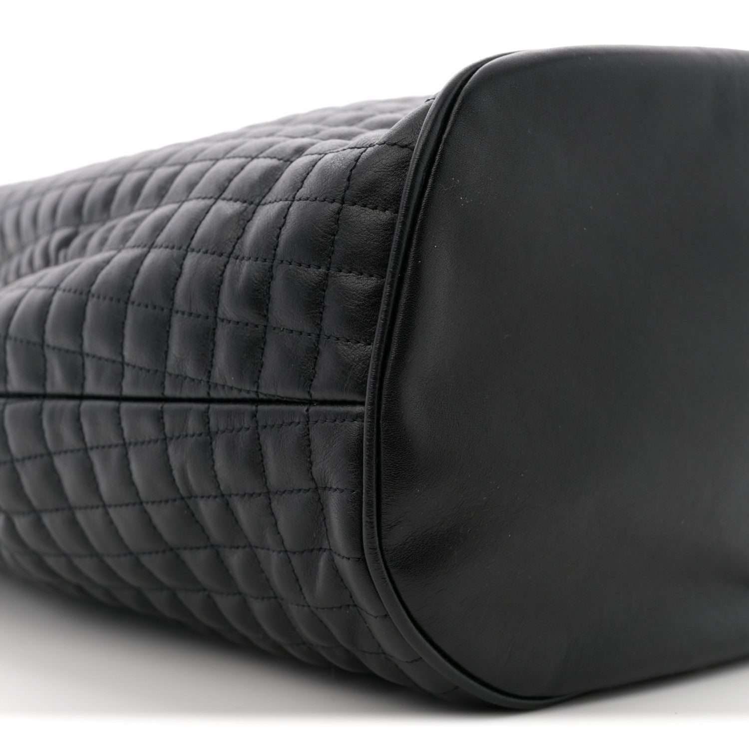 Calfskin Quilted Small C Backpack Black