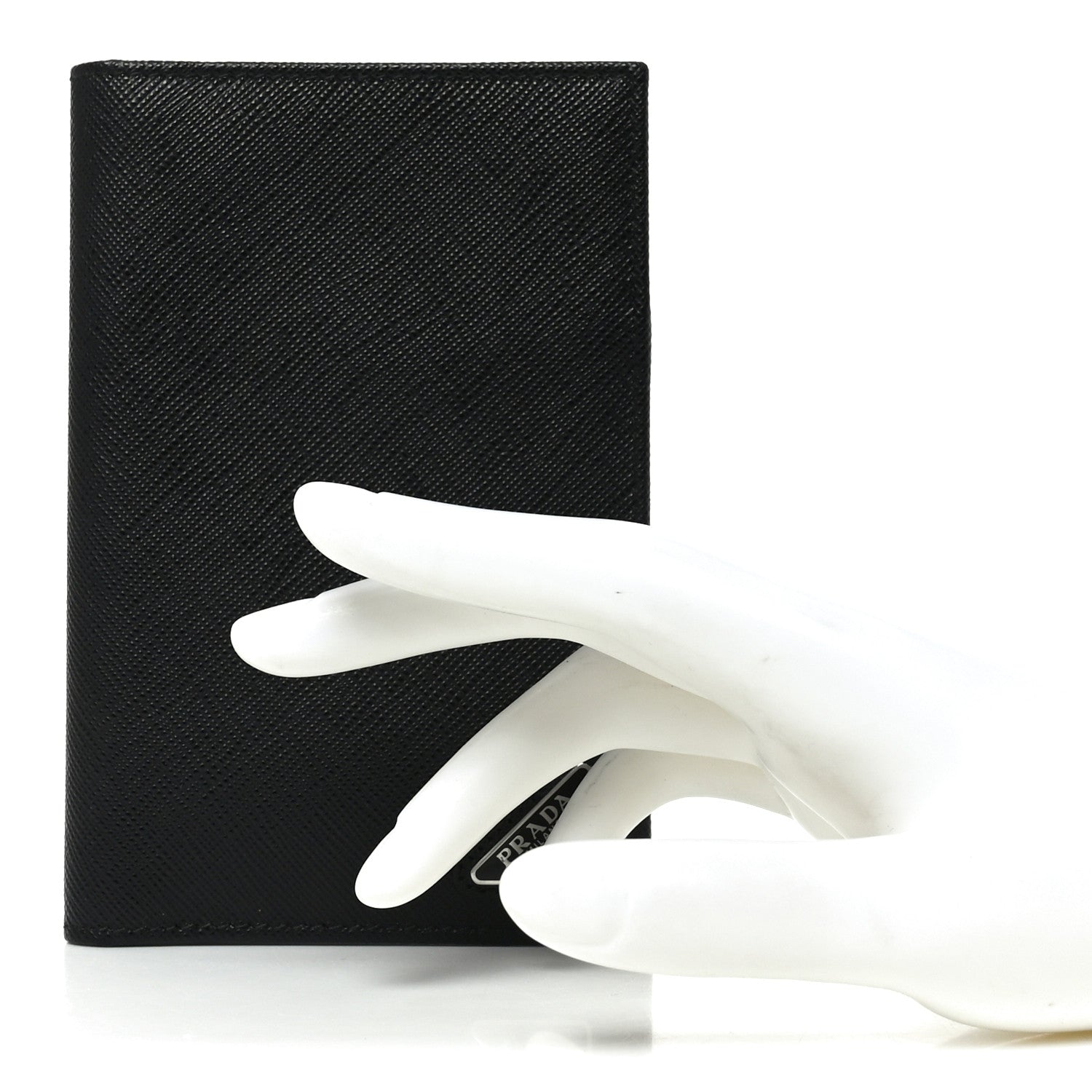 Saffiano Passport Holder Black