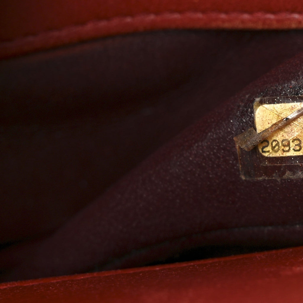 Lambskin Quilted Small Single Flap Red