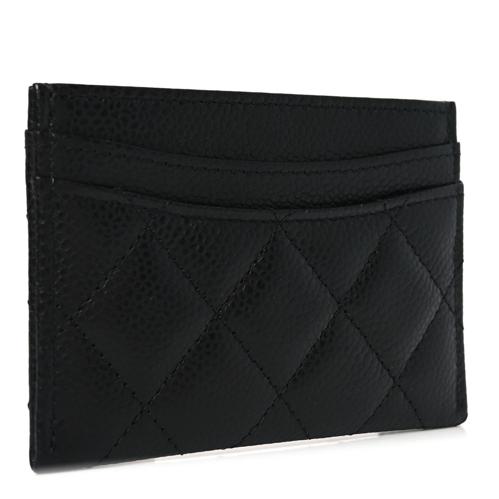 Caviar Quilted  Holder Black