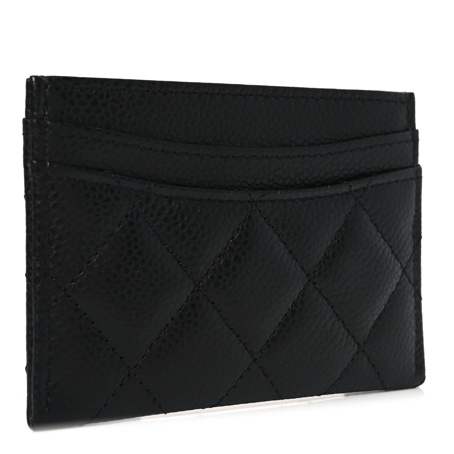 Caviar Quilted  Holder Black