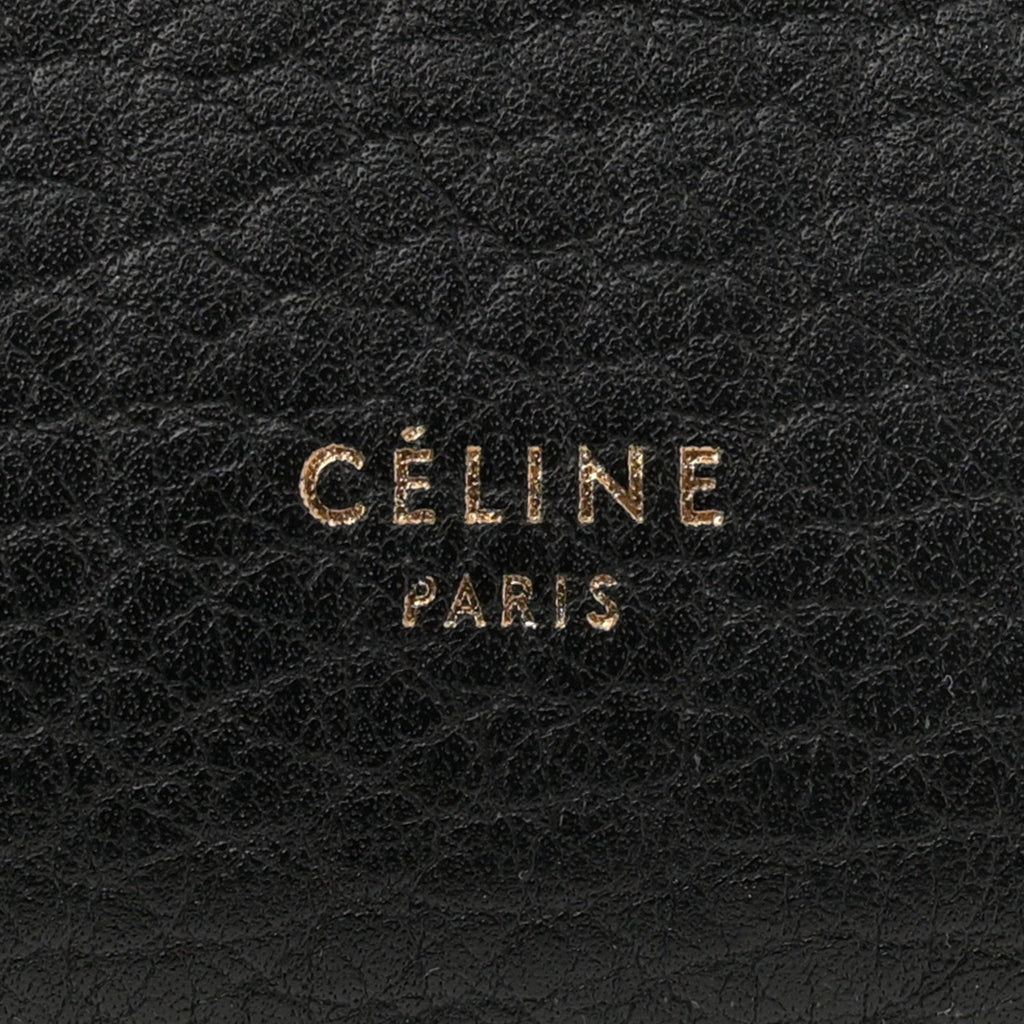 Crisped Calfskin Mini Tie Knot Tote Black