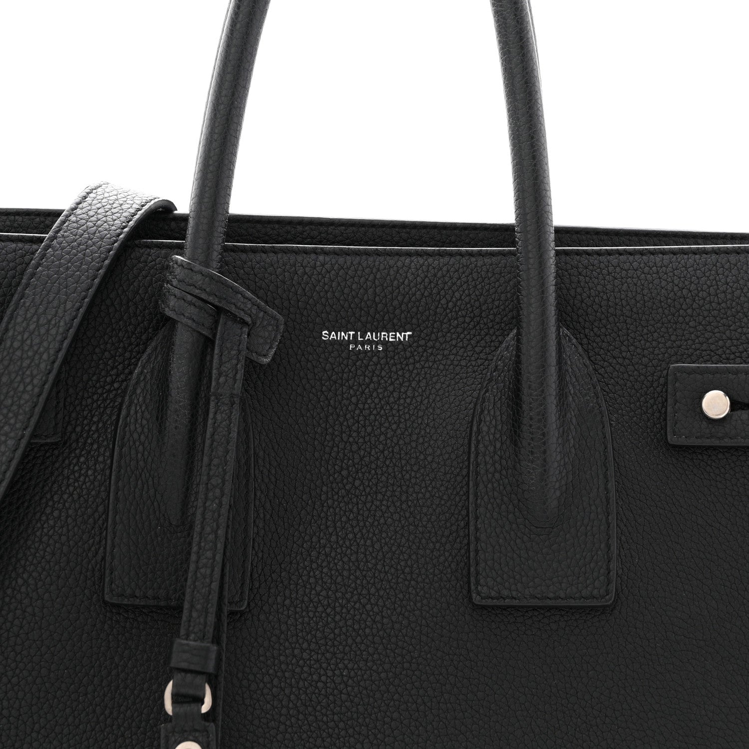 Grained Calfskin Small Supple Sac De Jour Black
