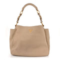 Vitello Daino Side Pocket Hobo Sabbia