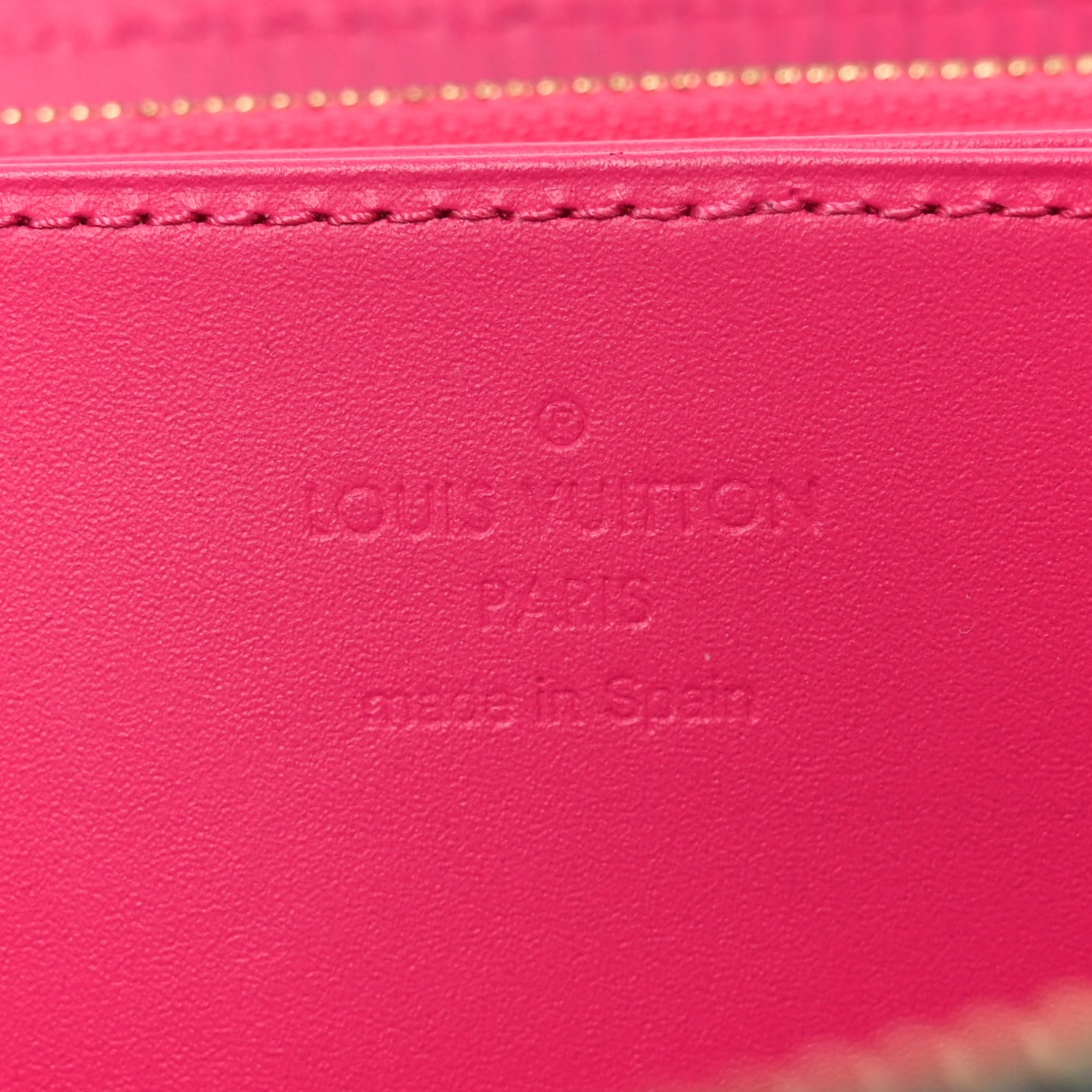 Metallic Vernis Degrade Zippy Wallet Blue Pink