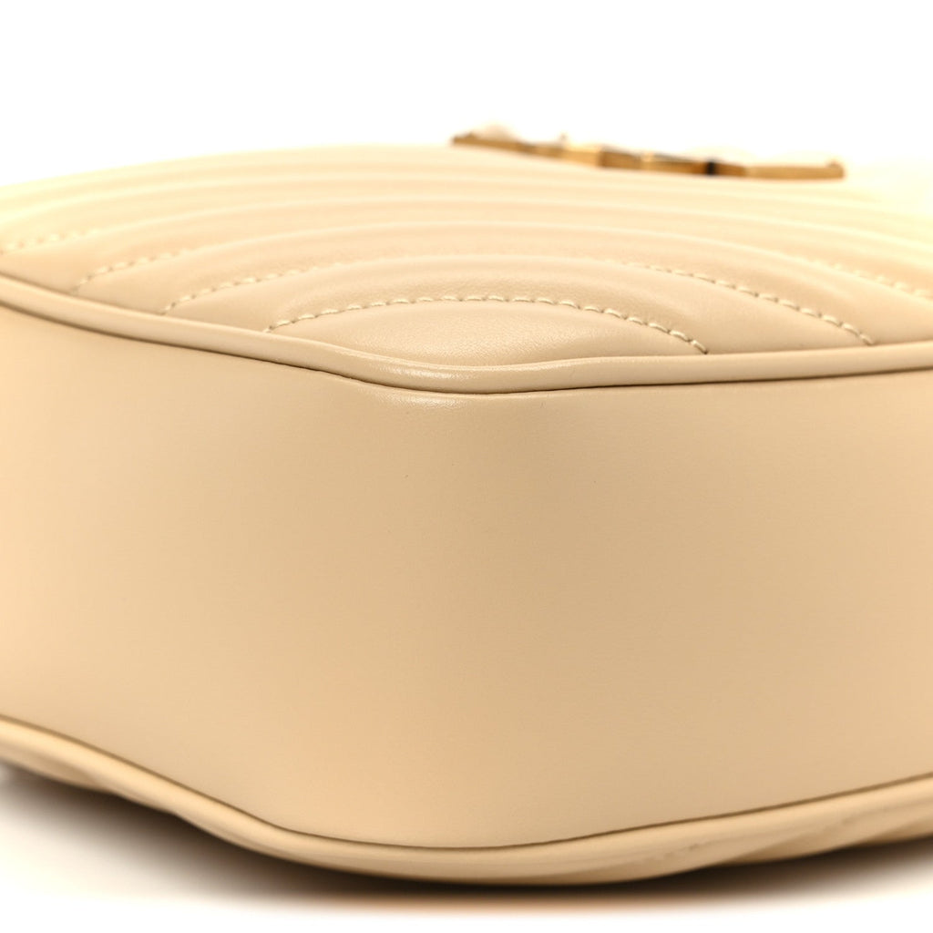 Calfskin Matelasse Monogram Lou Camera Bag Avorio