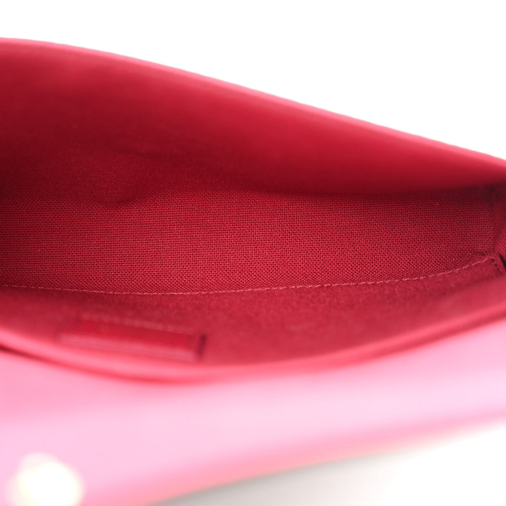 Monogram Pochette Felicie Chain Wallet Fuchsia