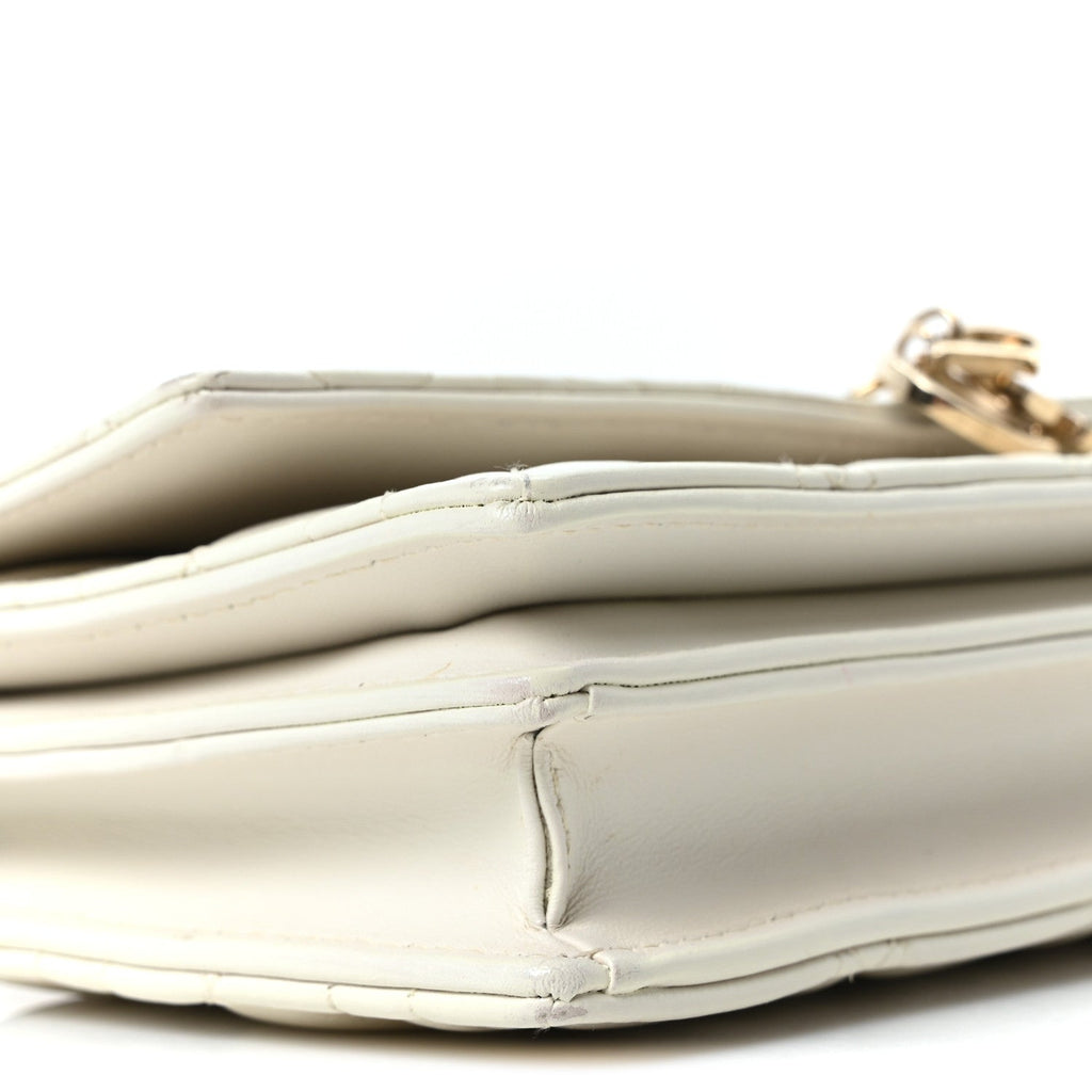 Lambskin Cannage Mini My Dior Bag Latte