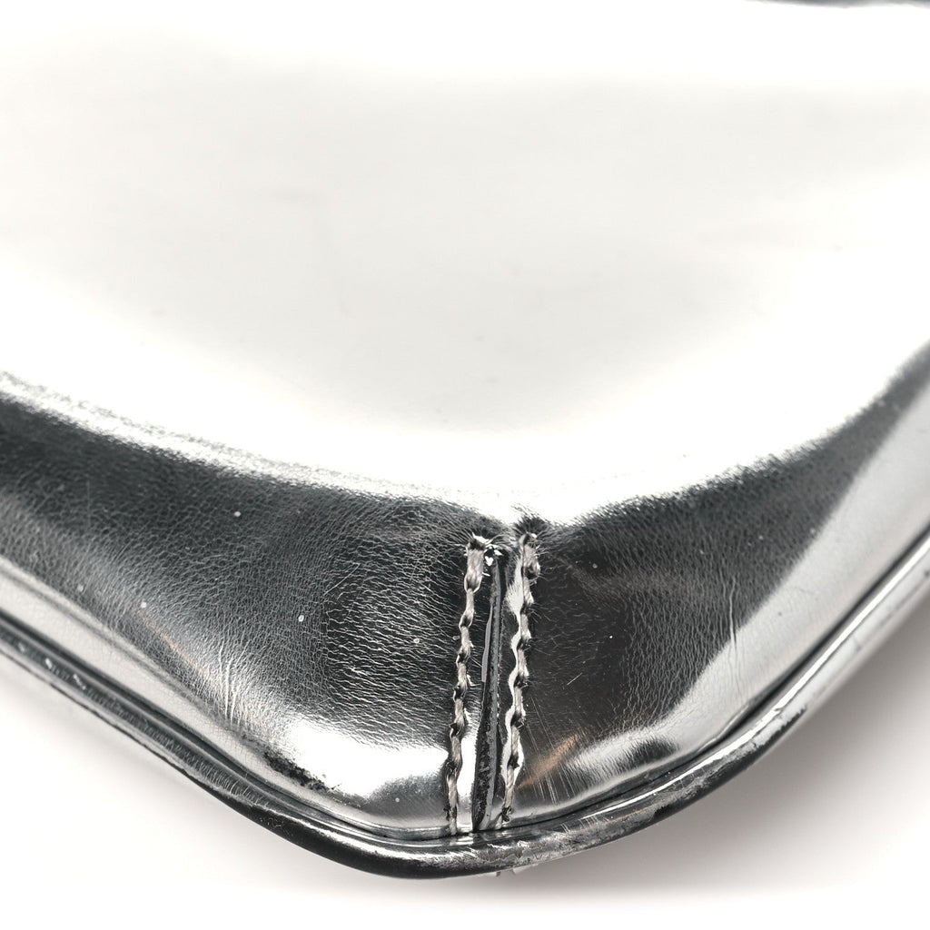 Metallic Calfskin Le Bisou Perle Silver