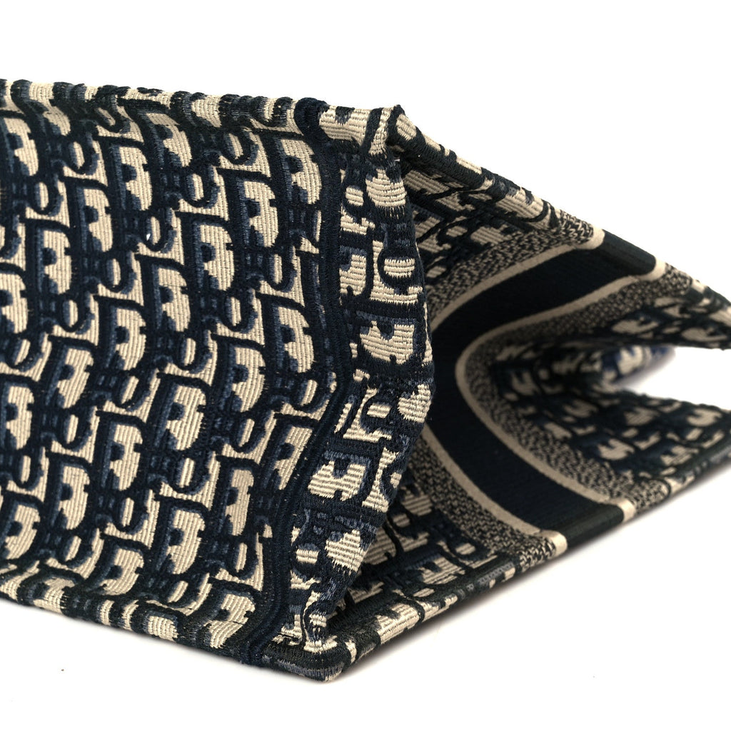 Oblique Medium Book Tote Blue Multicolor