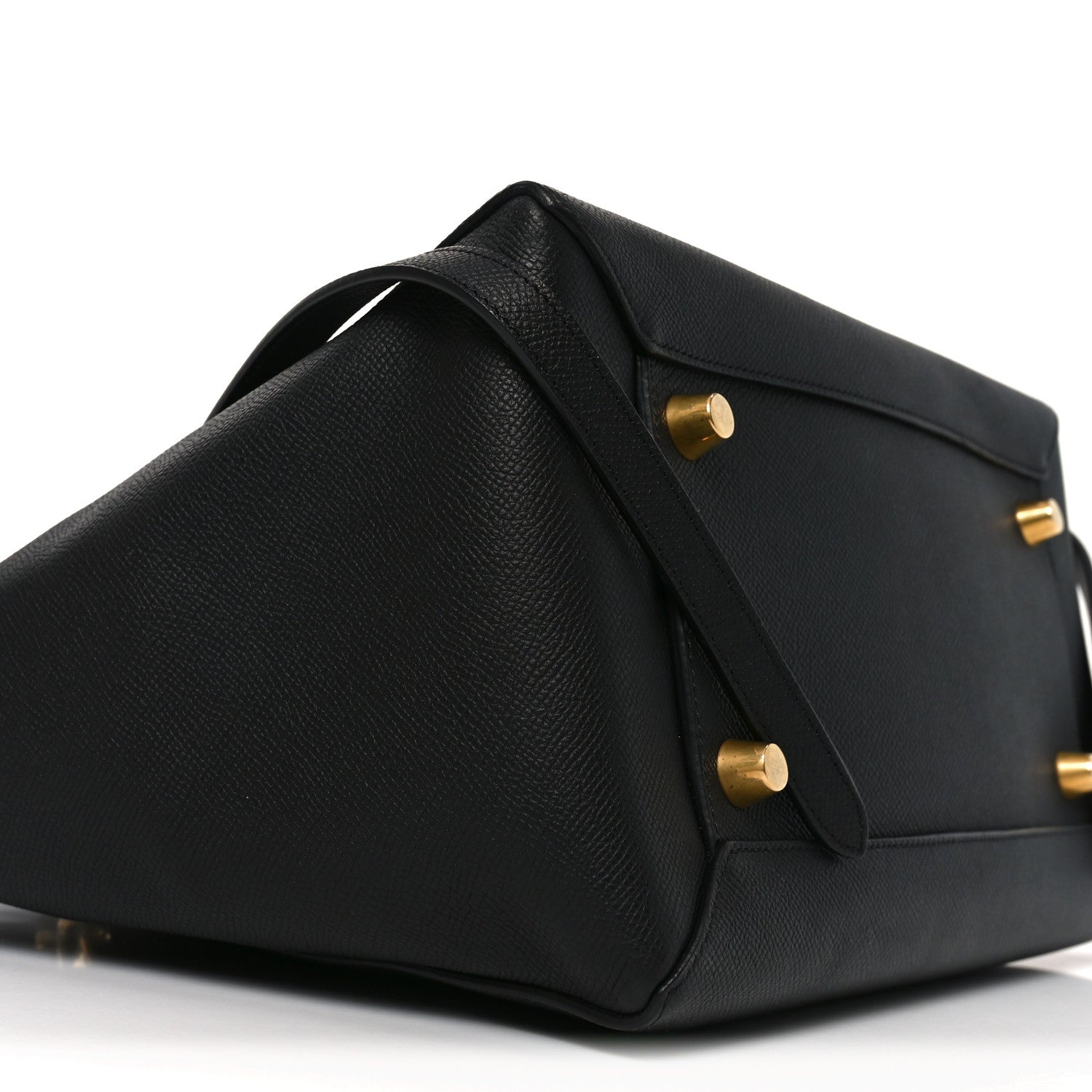 Grained Calfskin Mini Belt Bag Black