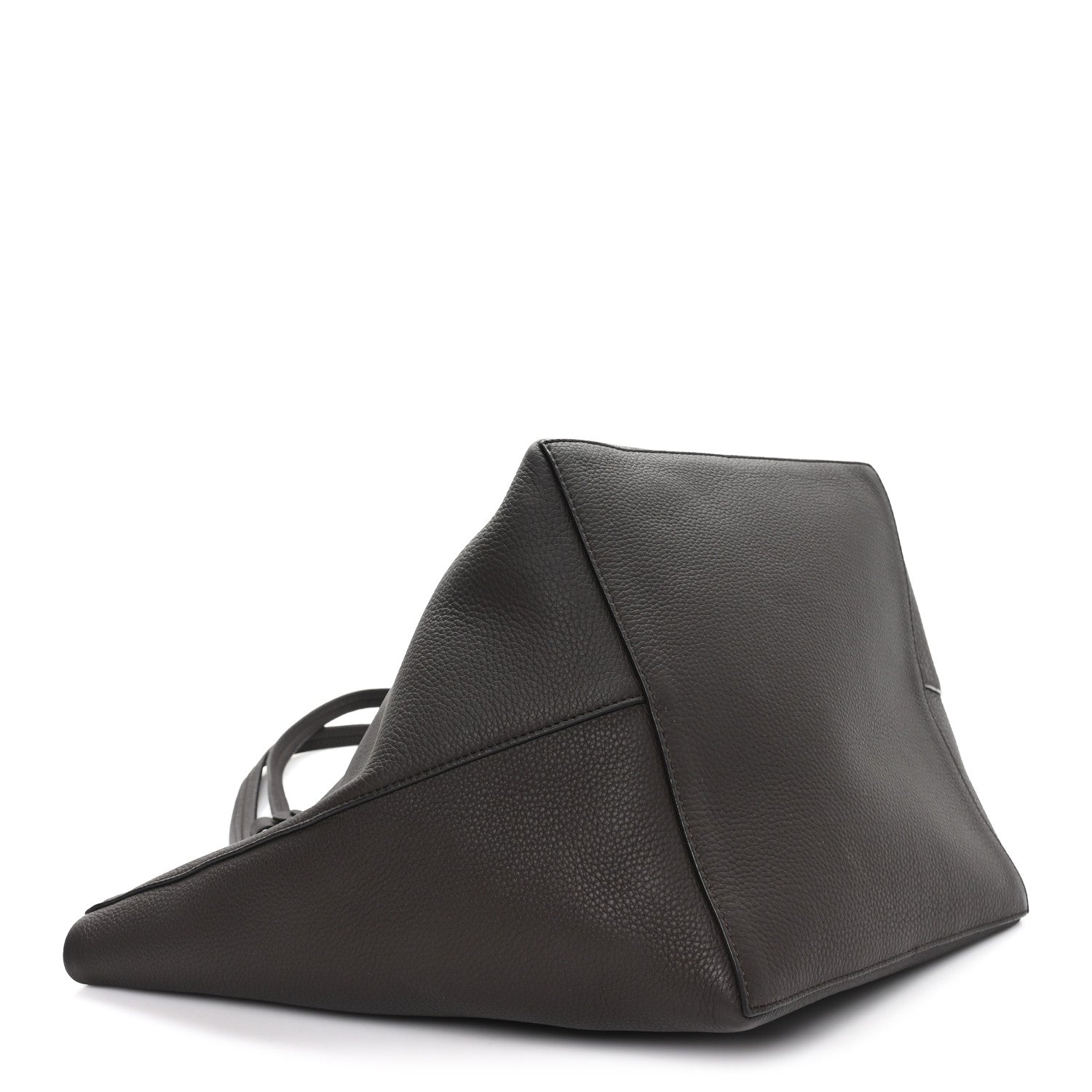 Grained Calfskin Park Tote Three Deep Brown