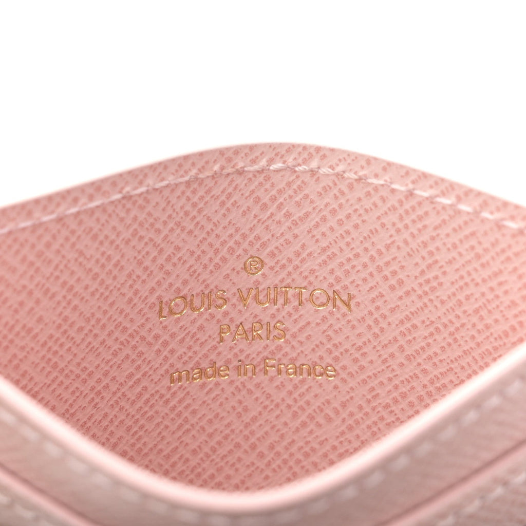 Monogram LV Charms  Holder Rose Ballerine