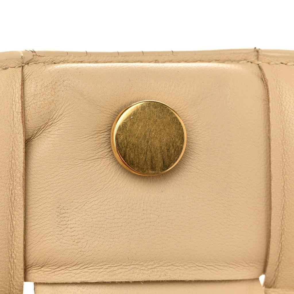 Nappa Maxi Intreccio Padded Cassette Crossbody Bag Porridge