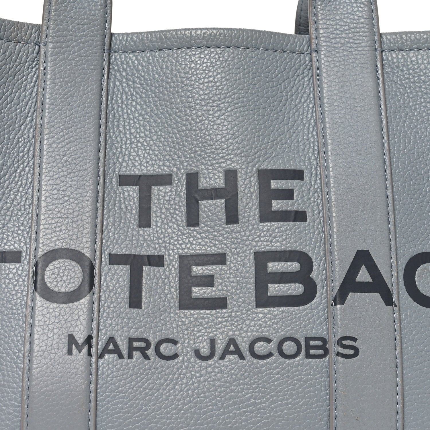 Grained Calfskin Medium The Tote Bag Grey