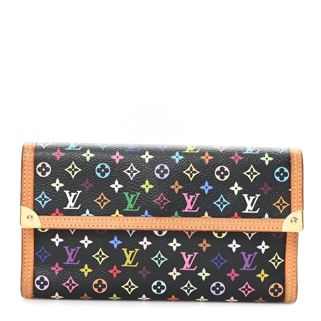 Monogram Multicolor Porte Tresor International Wallet Black