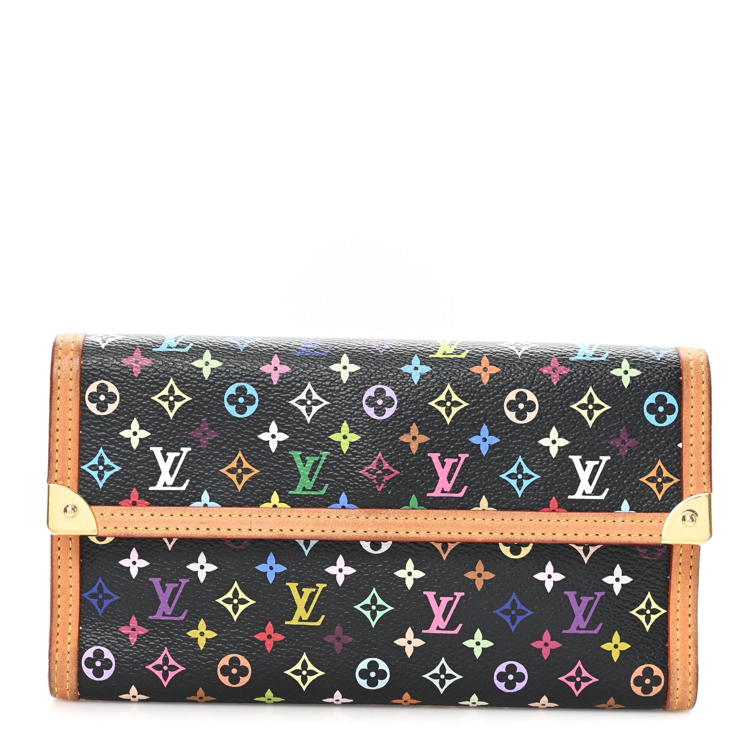 Monogram Multicolor Porte Tresor International Wallet Black