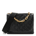 Lambskin Embossed Monogram Coussin PM Black