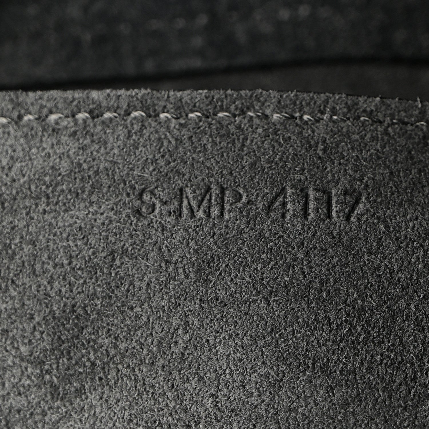 Grained Calfskin Mini Belt Bag Grey