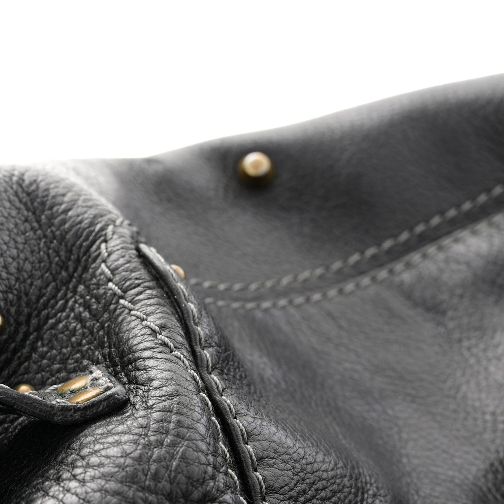 Calfskin Paddington Hobo Black
