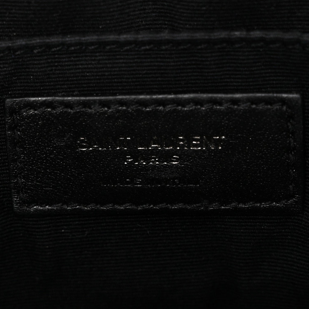 Calfskin Matelasse Monogram Lou Camera Bag Black