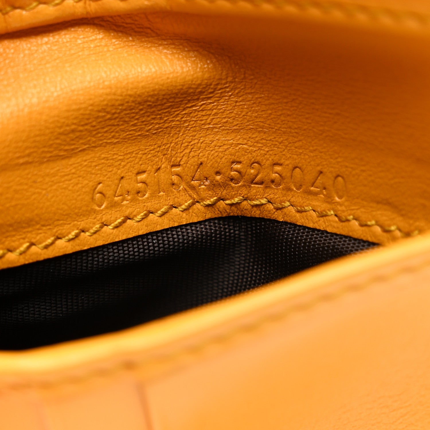 Calfskin GG Tennis Embossed Bi-Fold Wallet Yellow Tangerine