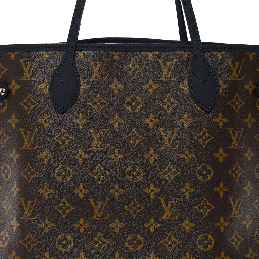 Monogram Calfskin Neo Neverfull Inside Out MM Navy