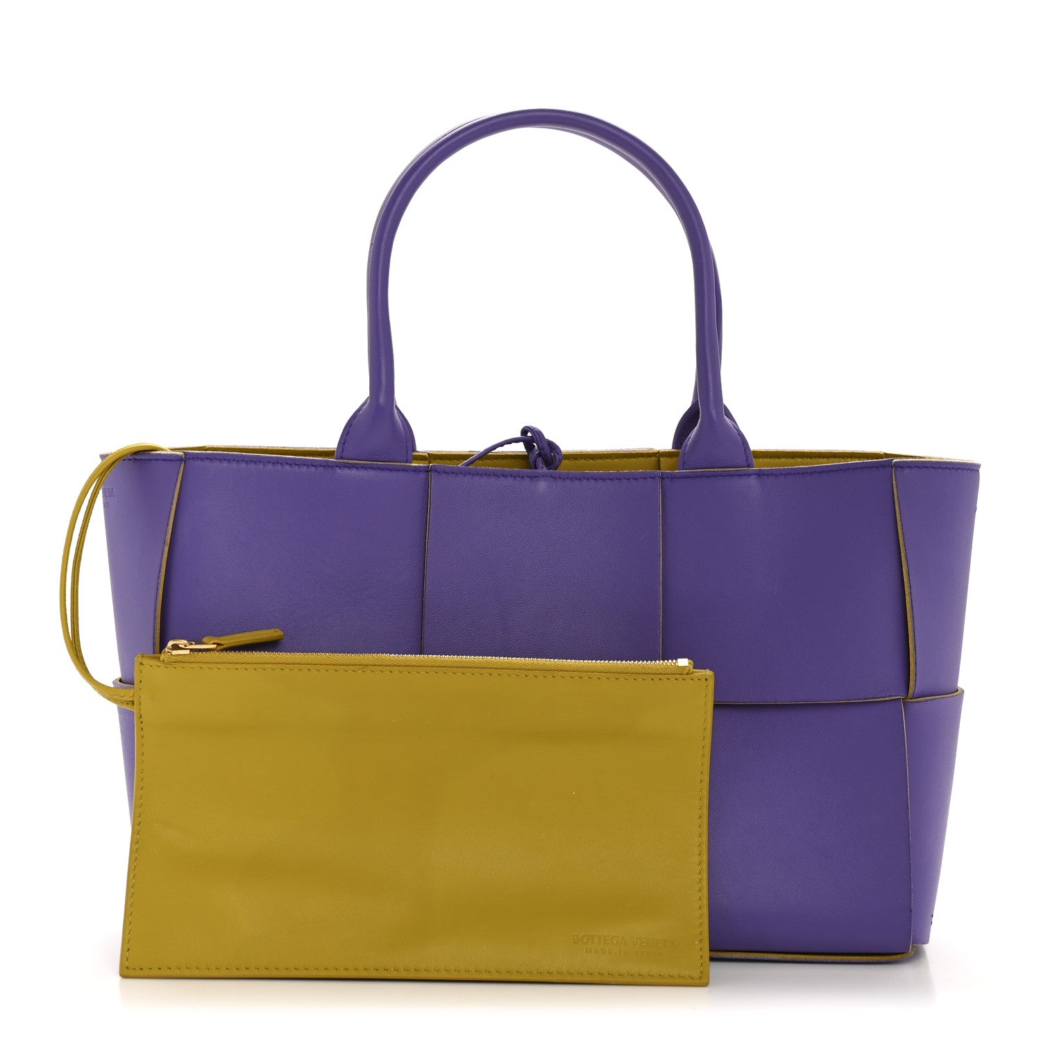 Nappa Maxi Intrecciato Small Arco Tote Purple