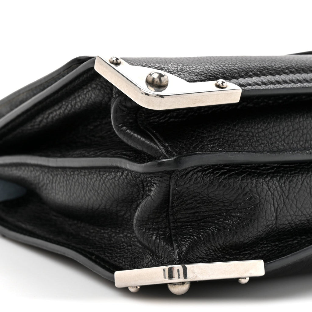 Glace Calf Soft Cahier Bag Black Astrale