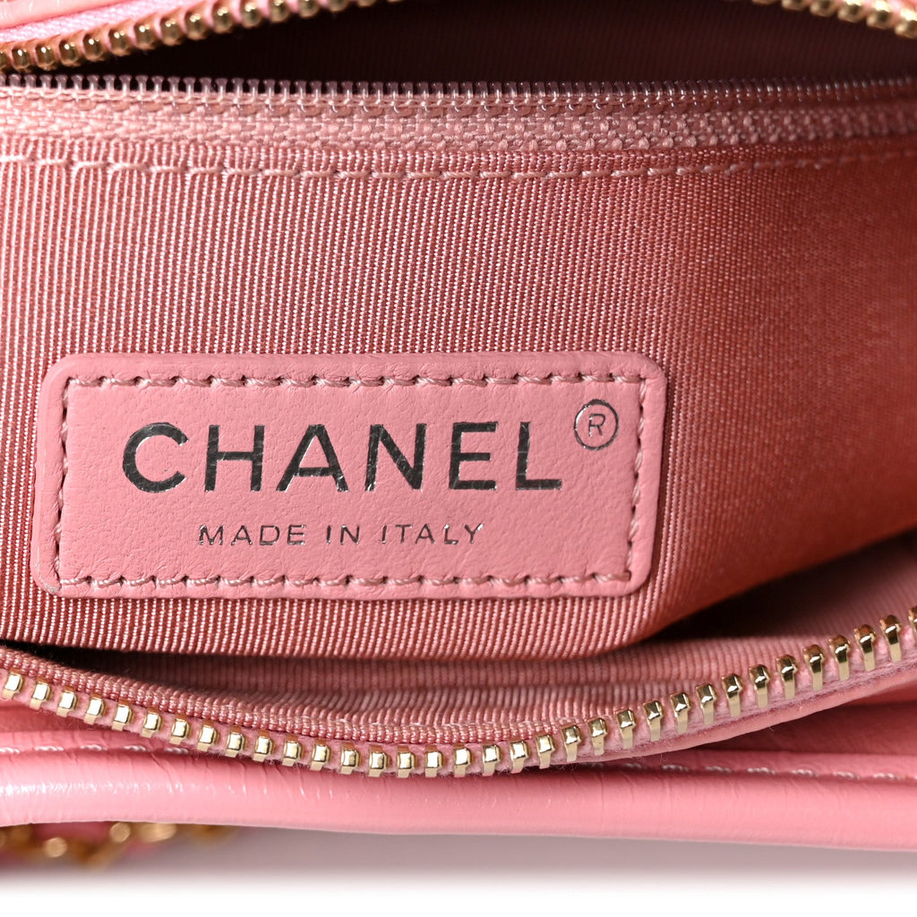 Aged Calfskin Quilted Small Gabrielle Hobo Pink