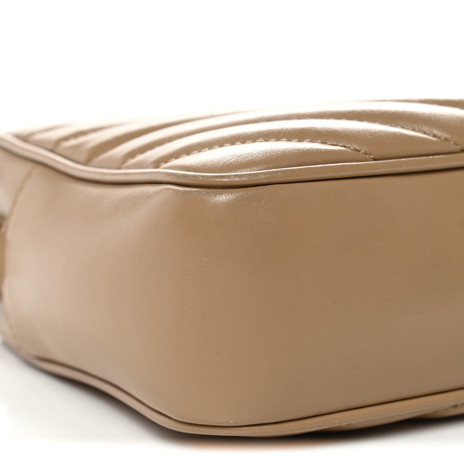 Calfskin Matelasse Monogram Lou Camera Bag Dark Beige