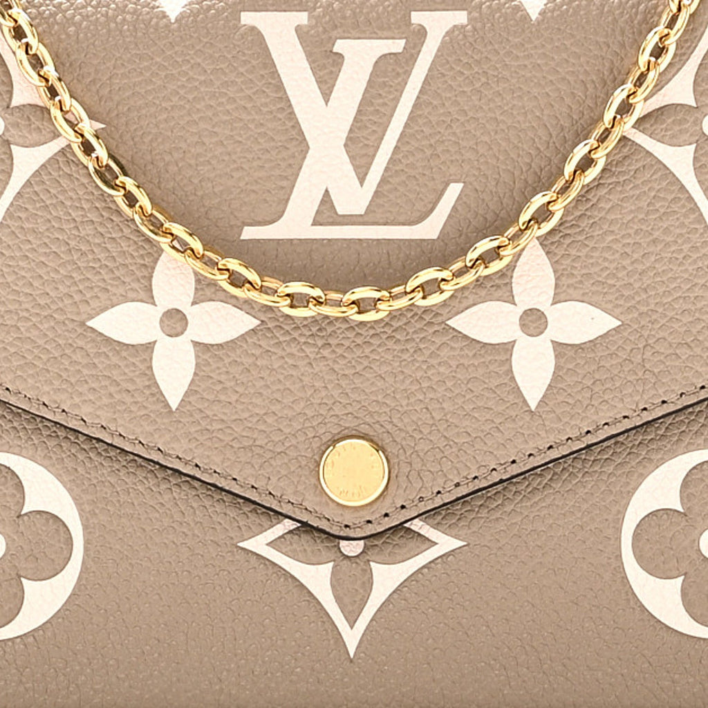 Empreinte Monogram Giant Felicie Pochette Tourterelle Creme