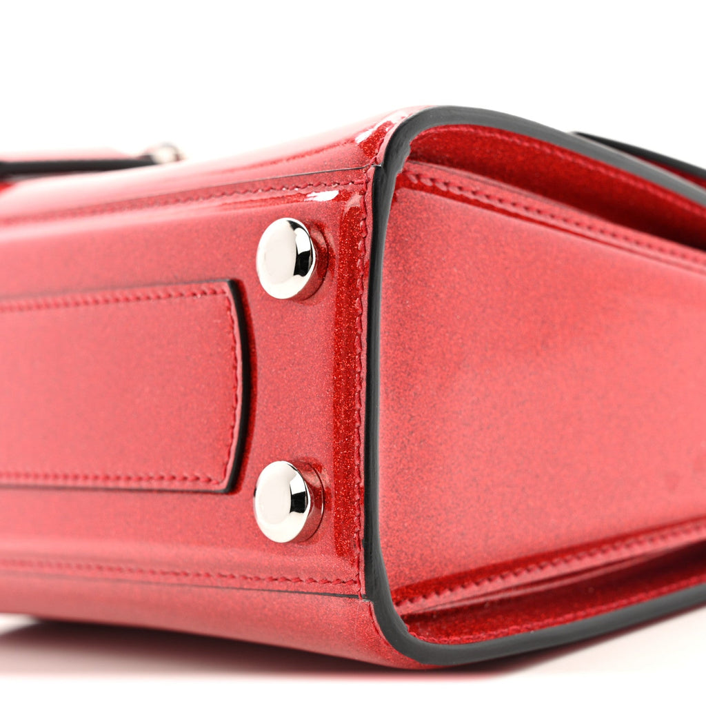 Glitter Patent Mini Boxyz Red
