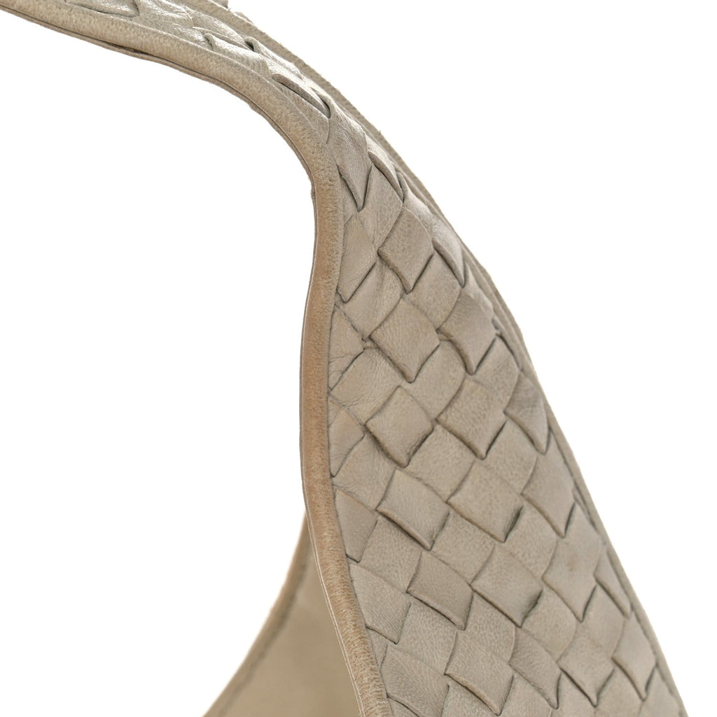 Nappa Intrecciato Ball Hobo White