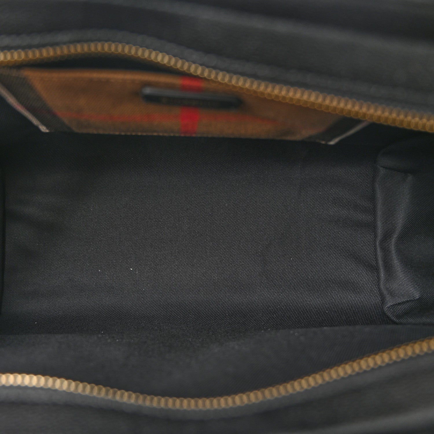 Calfskin Mega Check Small Banwell Tote Black